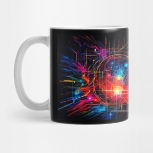 Neon Space Abstract Mug